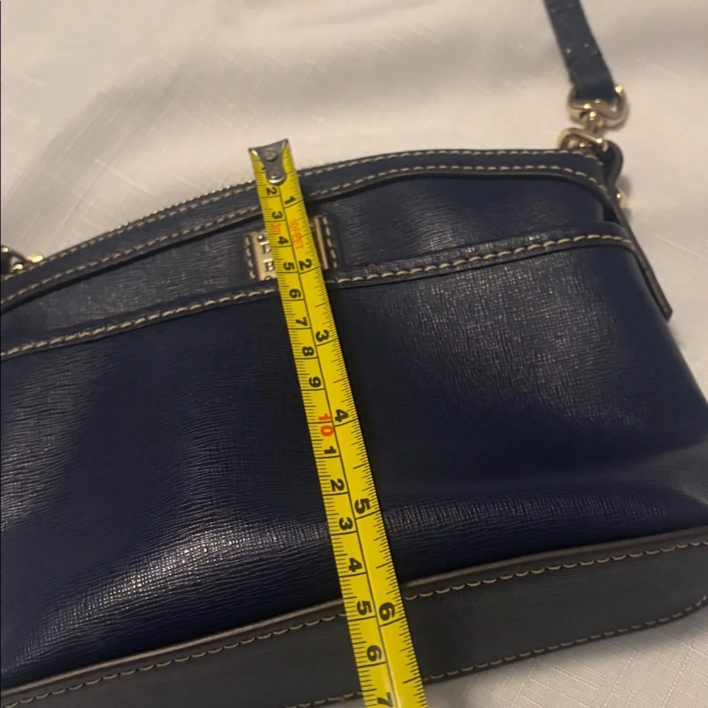 Dooney & Bourke Navy Saffiano Leather East/West Pocket Crossbody Durable - Picture 12 of 14